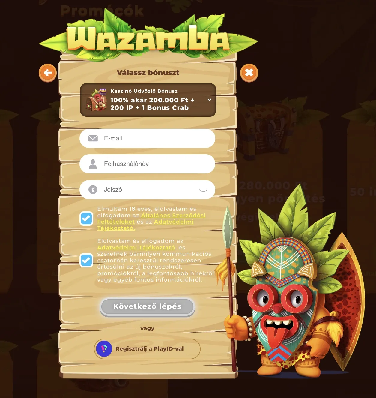 Wazamba Kaszinó Regisztráció